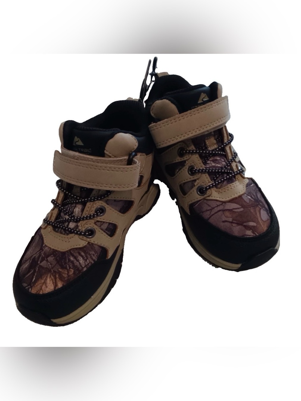 Ozark Trail Beige, Black and Brown Kids Trail Sneakers